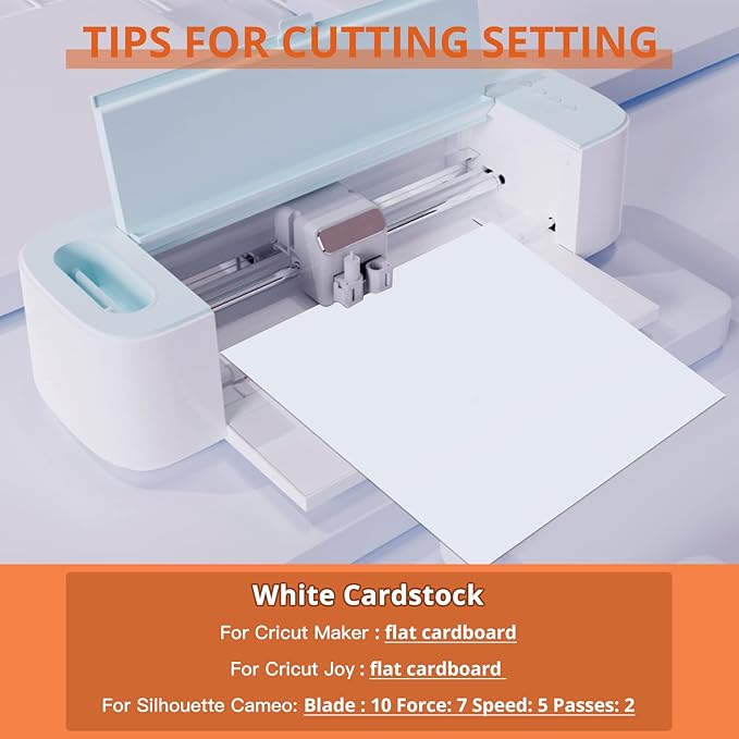 HTVRONT White Cardstock Paper Bundle - 100 Sheets Cardstock 8.5 x 11 Inch, 230 GSM Thick Cards for Cricut Machine, White Printer Paper for Scrapbooking, Crafts, Home Decoration (White/100 Sheets)