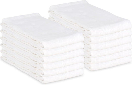 Arkwright Surgical Huck Towels - (Pack of 12) Lint Free & Highly Absorbent Pre-Treated Cotton Cleaning Cloths, Perfect for Medical, Auto Detailing, Window Glass, and Shop, 16 x 26 in, White