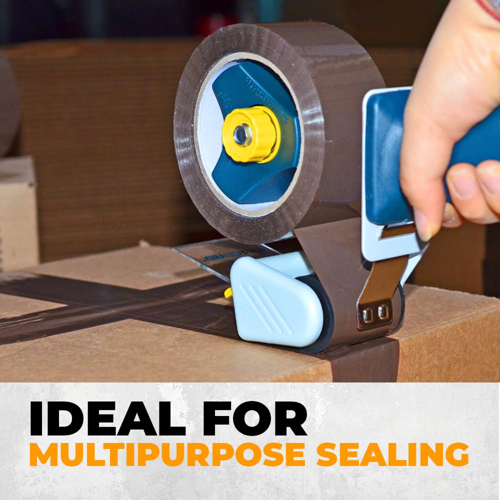 WOD CST20WBA Clear Packing Tape - 2" in. x 60 Yards Per Roll (36 Rolls) - Strong Heavy-Duty Industrial Shipping Box Packaging Tape for Moving, Office, & Storage