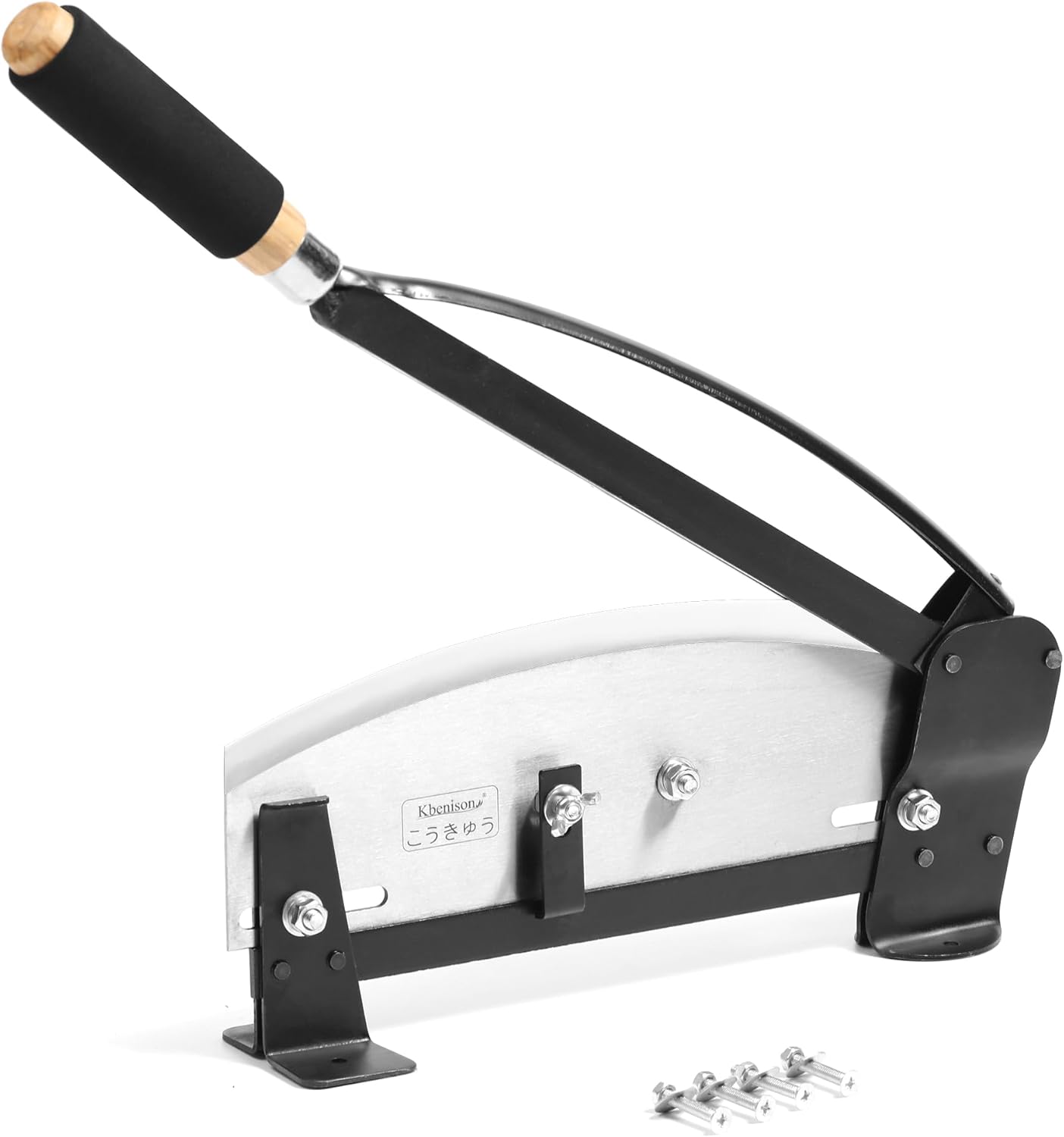 Fresh Flower Stem Cutter, Stainless-Steel Flower Cutters for Stems, Heavy Duty 14 Inch Blade with Safety Latch, Commercial Grade Table Mountable Cutting Machine for Florists, Farmer, Floral Shop Use