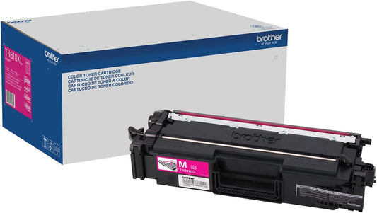 Brother Genuine High Yield Toner Cartridge, TN810XLM, Replacement Magenta Toner, Page Yield Up to 9,000 Pages