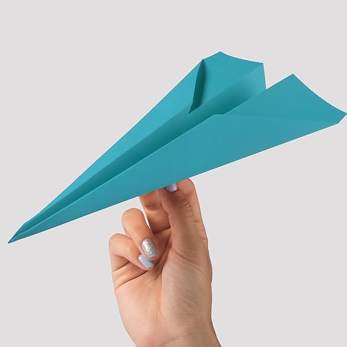 JAM PAPER Colored 24lb Paper - 90 gsm - 8.5 x 11 - Blue Recycled - 100 Sheets/Pack