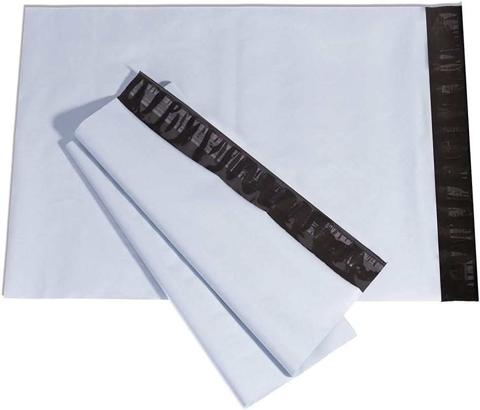 FungLam Poly Mailers (12x15.5 inches, 200 bags) - Silver, Plastic, Self-Seal