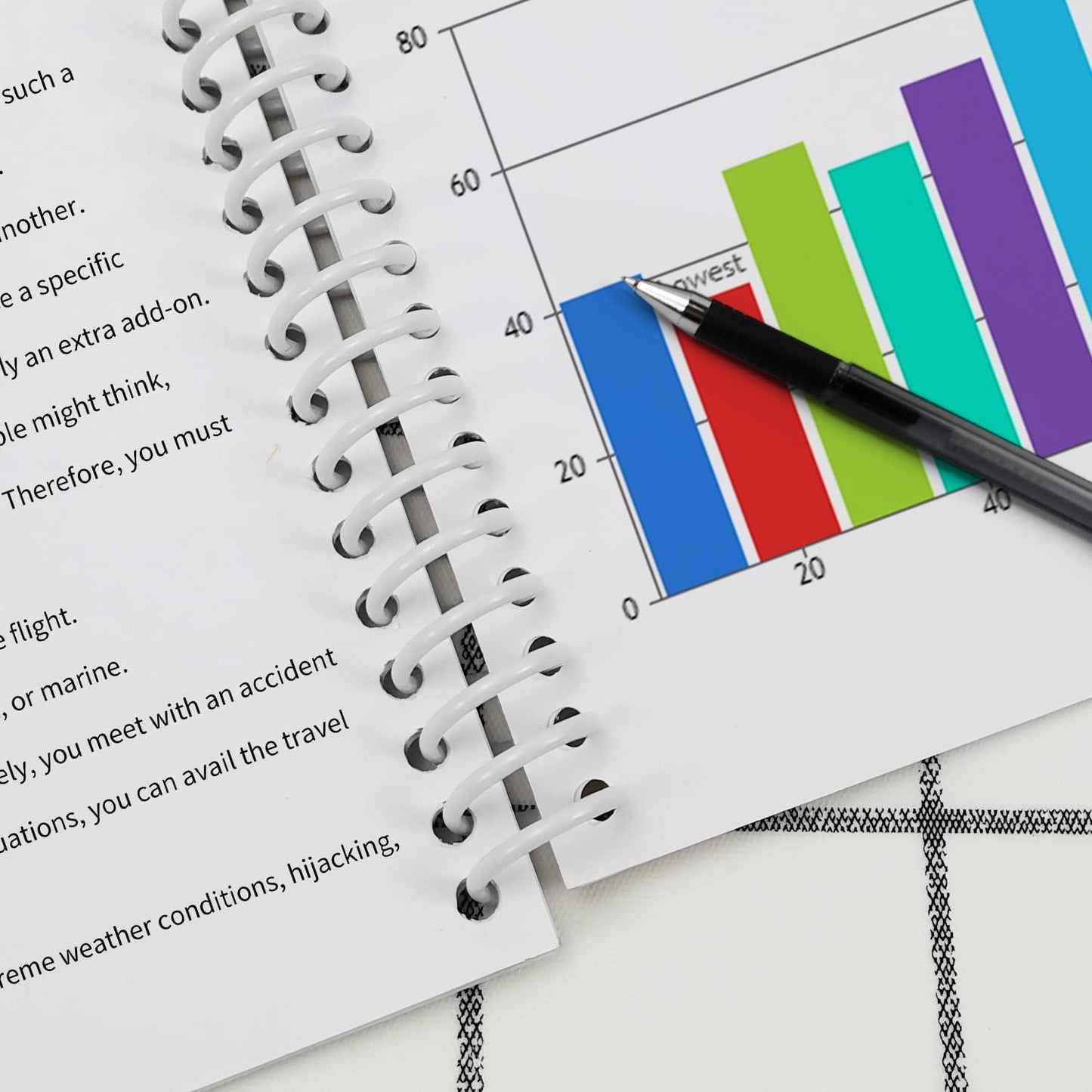 Rayson 5/8" Plastic Spiral Binding Coil, 140 Sheet Capacity, 4:1 Pitch 15.9mm White Coil Bindings Spines - 100/Box for Business and Educational Purposes