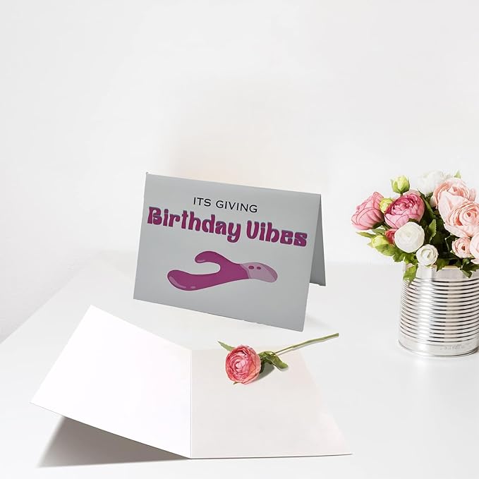 Funny Birthday Card for Women Men,Birthday Gift for Sister Wife Husband Friend-ITS GIVING Birthday Uibes