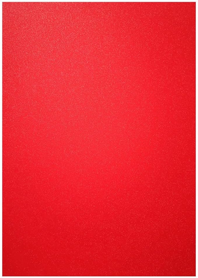 Baisunt 20 Sheets Red Glitter Cardstock Paper for DIY Art Project, Scrapbook, Birthday Wedding Party Decoration 250GSM(8x12 In, Non Adhesive)
