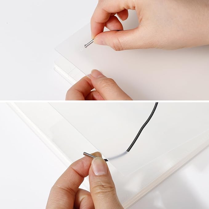 AHGXG Bullet Dotted Journal - Dot Grid Spiral Notebook 8.5" x 11", A4 Large Dotted Notebook, 100 GSM Thick Paper, Waterproof Plastic Cover Journals for Bullet Journaling, Sketching, Transparent