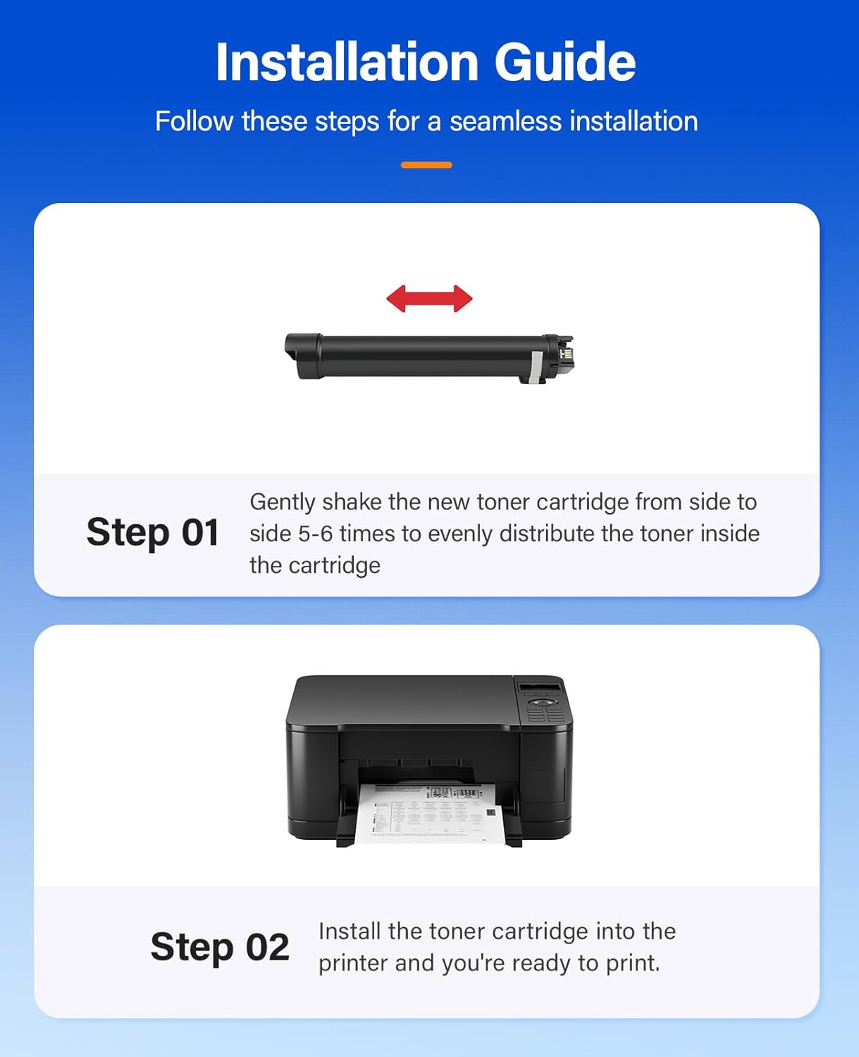 Versalink B7125 B7130 B7135 Black High Capacity Toner Cartridge 2-Pack Replacement for Xerox 006R01818 Toner Compatible with Xerox Versalink B7125 B7130 B7135 Laser Printer Ink All-in-One Copier Copy