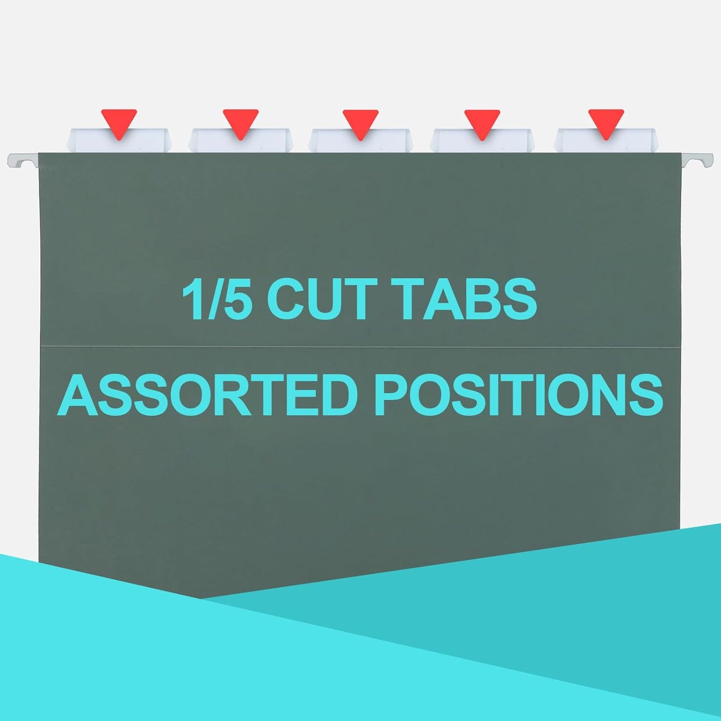 HERKKA Extra Capacity Hanging File Folders, 30 Pack Reinforced Hang Folders with Heavy Duty 3 Inch Expansion, Designed for Bulky Files, Medical Charts, Letter Size, Green