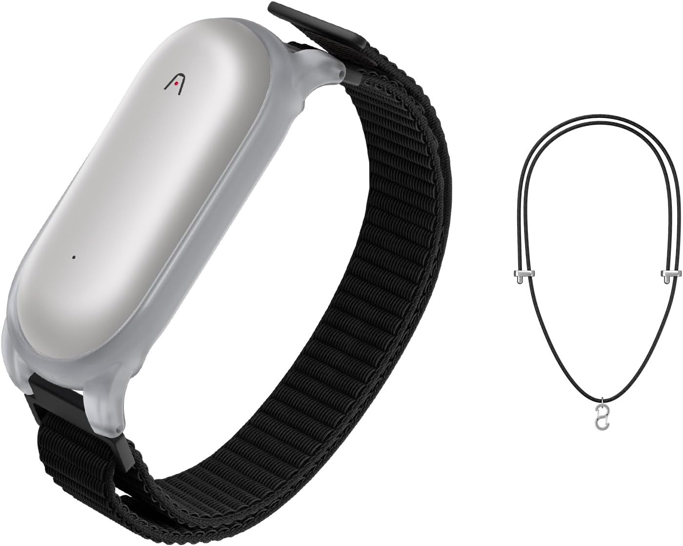 NotePin AI Voice Recorder, Voice Recorder with Adjustable Wearable Strap & Neck Strap Lanyard, Transcribe & Summarize with AI Technology, 64GB Memory