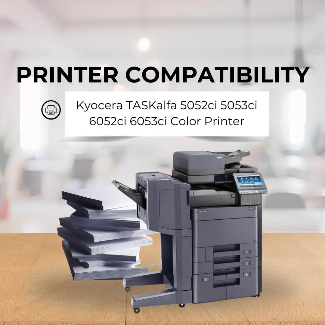 Toner Pros Replacement TK-8517 Toner Cartridge - Compatible for Kyocera TASKalfa 5052ci 5053ci 6052ci 6053ci Color Printers, 4 Color Pack: KCMY - Yield 30,000 Black & 20,000 Colors Pages