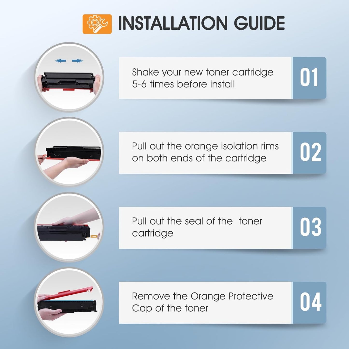 414X Black Toner Cartridge Compatible Replacement for HP 414X 414A W2020X W2020A for HP Color Pro MFP M479fdw M454dw M479fdn M479dw M454dn M479 M454 Printer Ink (Black, 2Pack)
