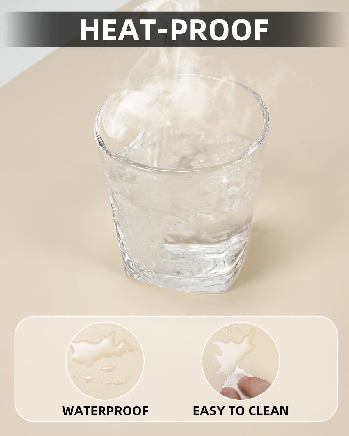 Small Desk Mat,Leather Desk Pad Protector,Desk Mouse pad,Office Desk mat,Laptop Mat for Desk, Non-Slip PU Leather Desk Blotter,Waterproof Desk Writing Pad for Office/Home(31.5"x15.7",Beige)