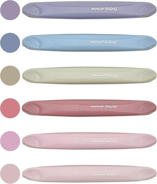 Aesthetic Highlighters, Lipstick-shaped Highlighters, Assorted Colors With Soft Chisel Tip,No Bleed Bible Highlighter Pastel,Unique Highlighters, 6 Pack