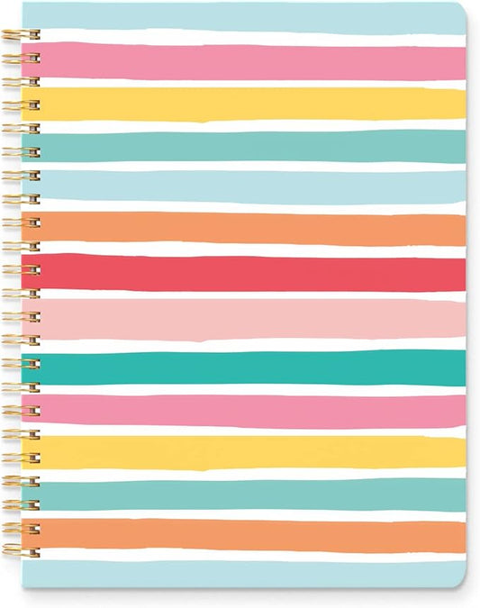 Sweetzer & Orange S&O Cute Spiral Notebooks - College Ruled Spiral Notebook with Pockets - Hardcover Notebook for Women - Cute Notebooks for School & Journal - 80 Double-Sided Pages, 6.25" x 8.25”