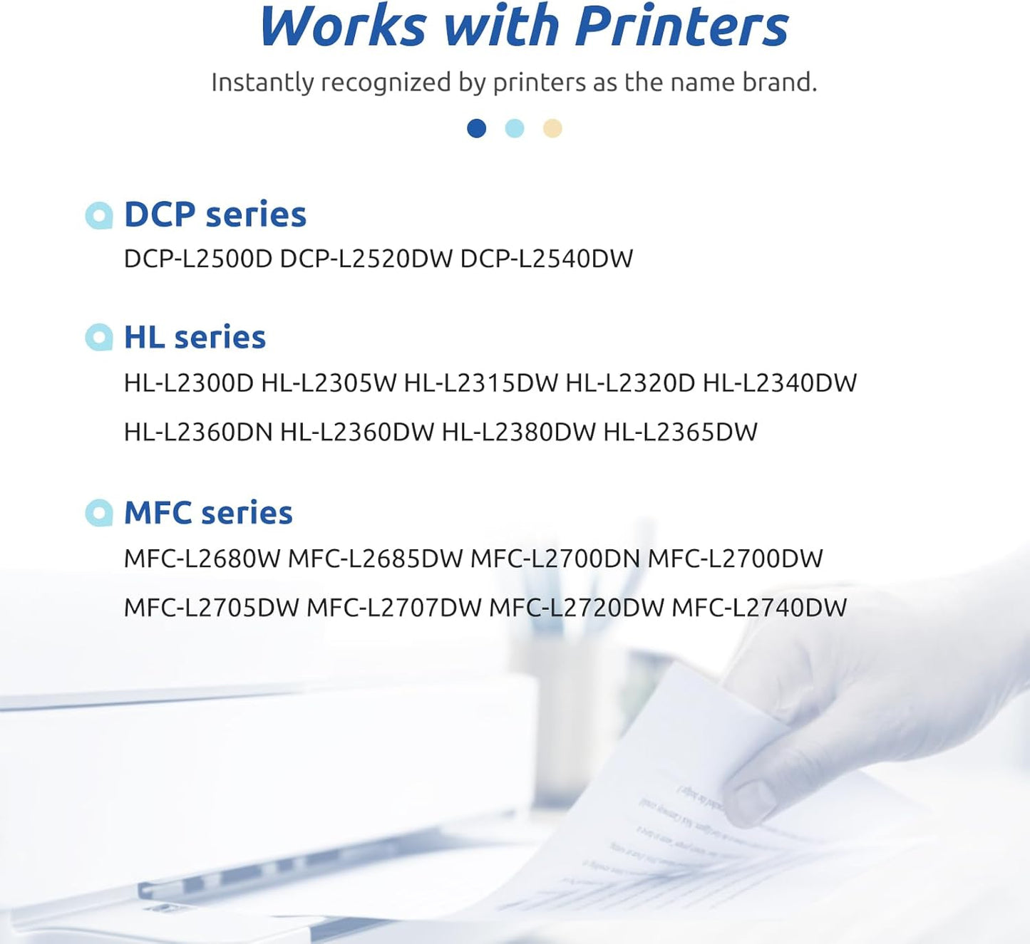 INK E-SALE Compatible Toner Cartridge Replacement for Brother TN660 TN630 use for MFC-L2700DW HL-L2340DW HL-L2300D HL-L2380DW DCP-L2540DW DCP-L2520DW MFC-L2740DW MFC-L2720DW (4 Pack Black, Design V3)