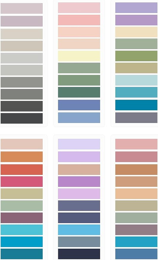 Sticky Tabs 1200 pcs Book Tabs for Page Markers,Morandi Sticky Note Tabs Page Markers for Notebooks,Book Markers,Colorful Book Tabs, Annotation supplies，Transparent Sticky Tabs for Books,Post It Notes