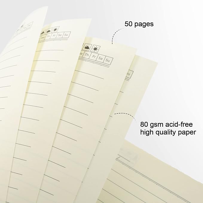 Epakh 22 Packs Spiral Notebook Hard Cover Spiral Journal, Wide Ruled Pages, 50 Sheets 100 Pages, Lined Style(Brown,A5)