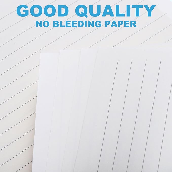 PATIKIL B5 Ruled Refills Inserts 9-Ring Binder Loose Leaf Planner Filler Paper Planner Inserts, 160 Sheets/320 Pages, Lined, White