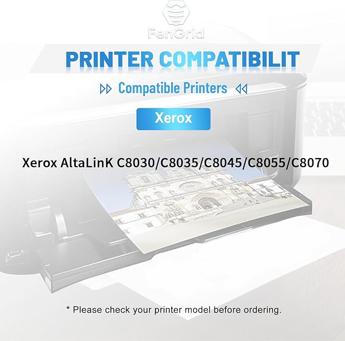 AltaLink C8030 Cyan Toner Cartridge 006R01698 Compatible with Xerox AltaLink C8030 C8035 C8045 C8055 C8070 ( Cyan, 15,000 Pages )