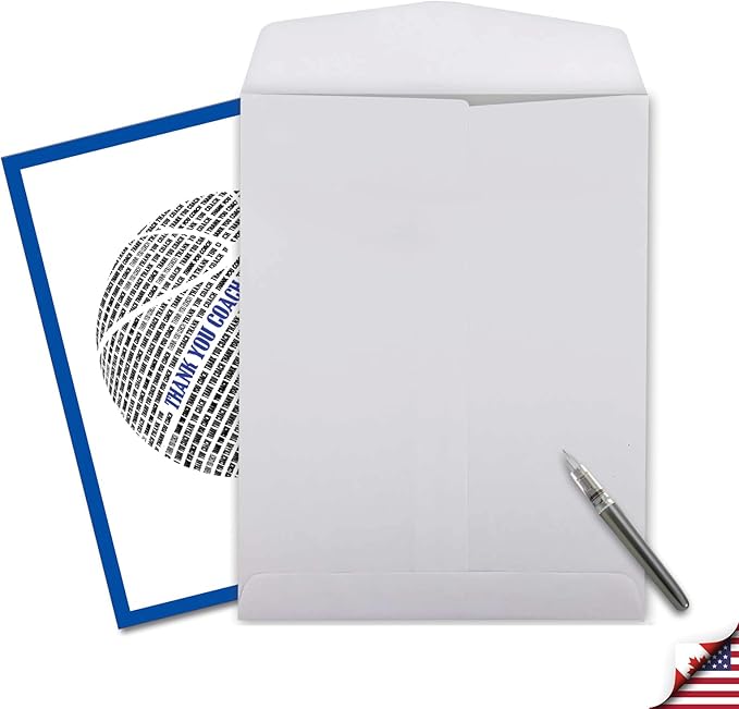 NobleWorks, Jumbo Thank You Greeting Card (Coach, Team) 8.5 x 11 Inch with Envelope (1 Pack) Large Jumbo Basketball Coach J2281ATYG-US