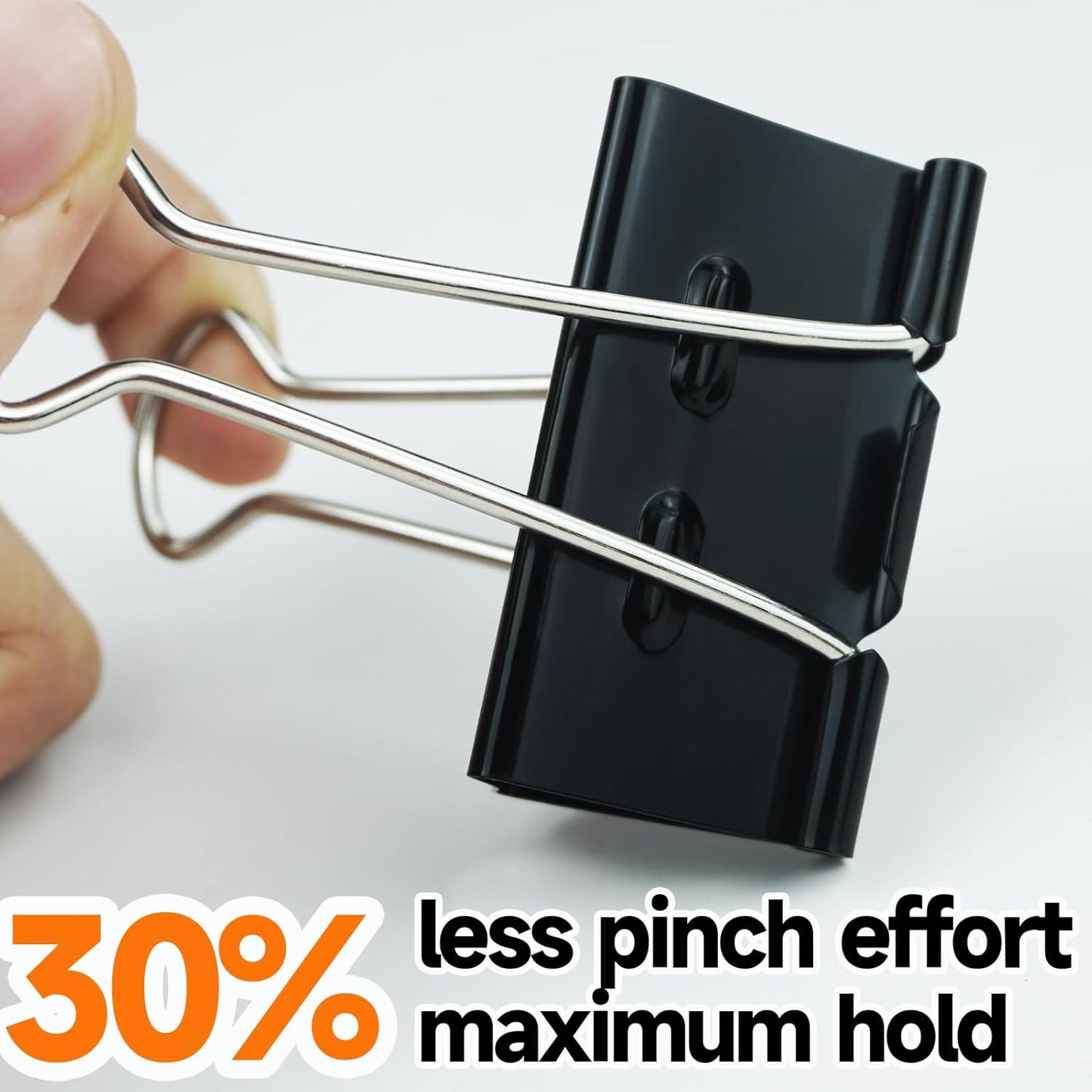 48Pcs Binder Clips(2 Inch), Upgrade Large Binder Clips Heavy Duty Paper Clamps for Office and Home Supplies