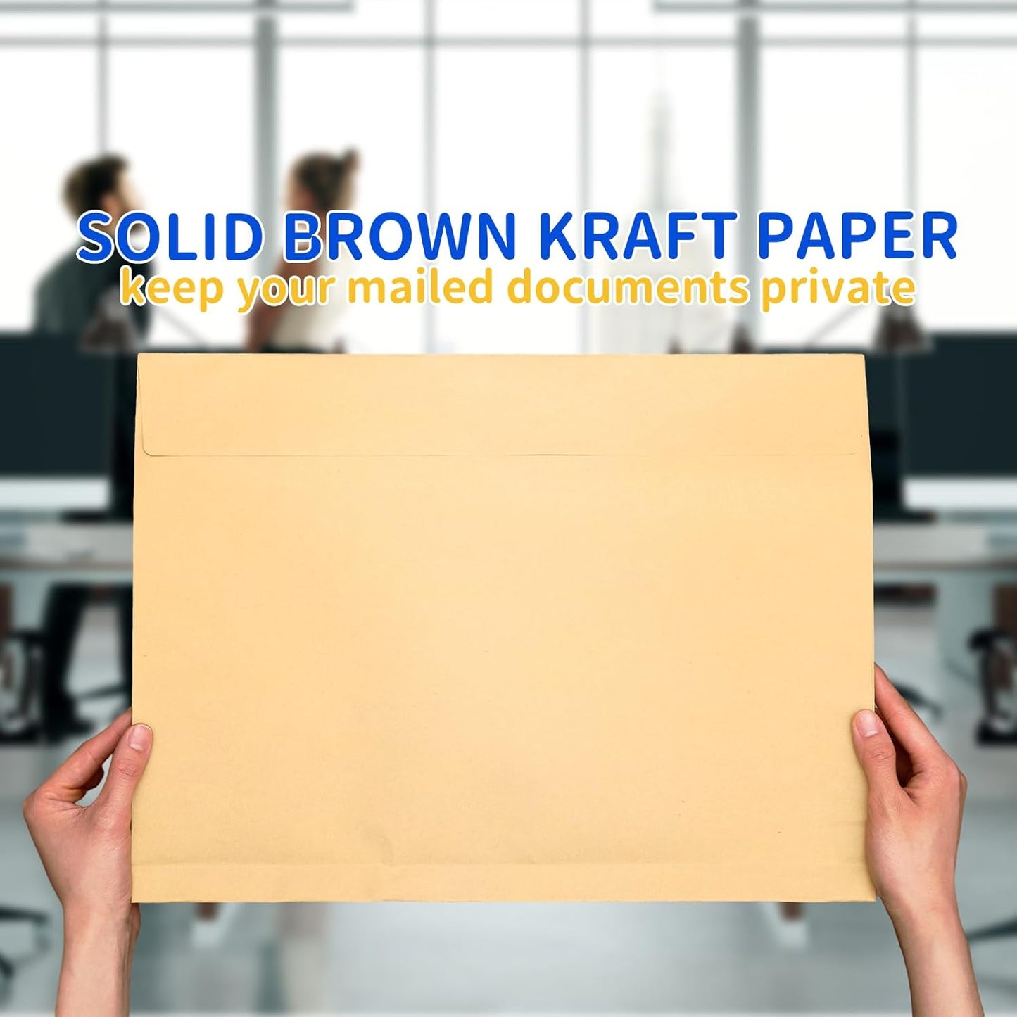 20 Pcs 14 x 18 x 1.6 Inch Large Expandable Catalog Envelopes Manilla Kraft Peel and Seal Envelopes Light Large Mailing for Office Home Documents Magazines Photos Storage Organizing(Brown)
