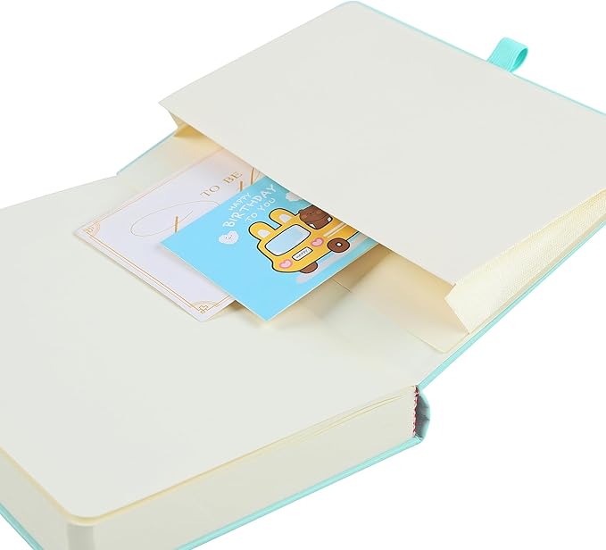 Journal Notebook Journal for Men/Women Journals for Writing A5 180Sheets 360Pages College Ruled Notebook 100gsm Lined Paper Leather Hardcover Journal 5.9'' X 8.4'' (Blue)