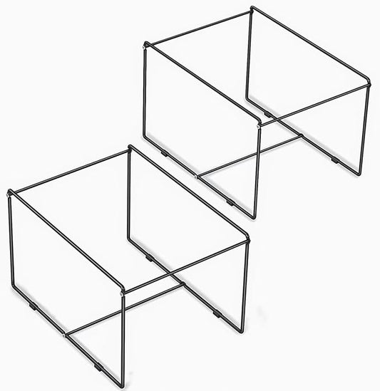 Hanging File Folder Frame Letter Size,10" H,Height Dot Not Fit All Filing Cabinet Drawer,Desk Metal Hanging Folders Organizer Holder Rack,Black,2 Pack