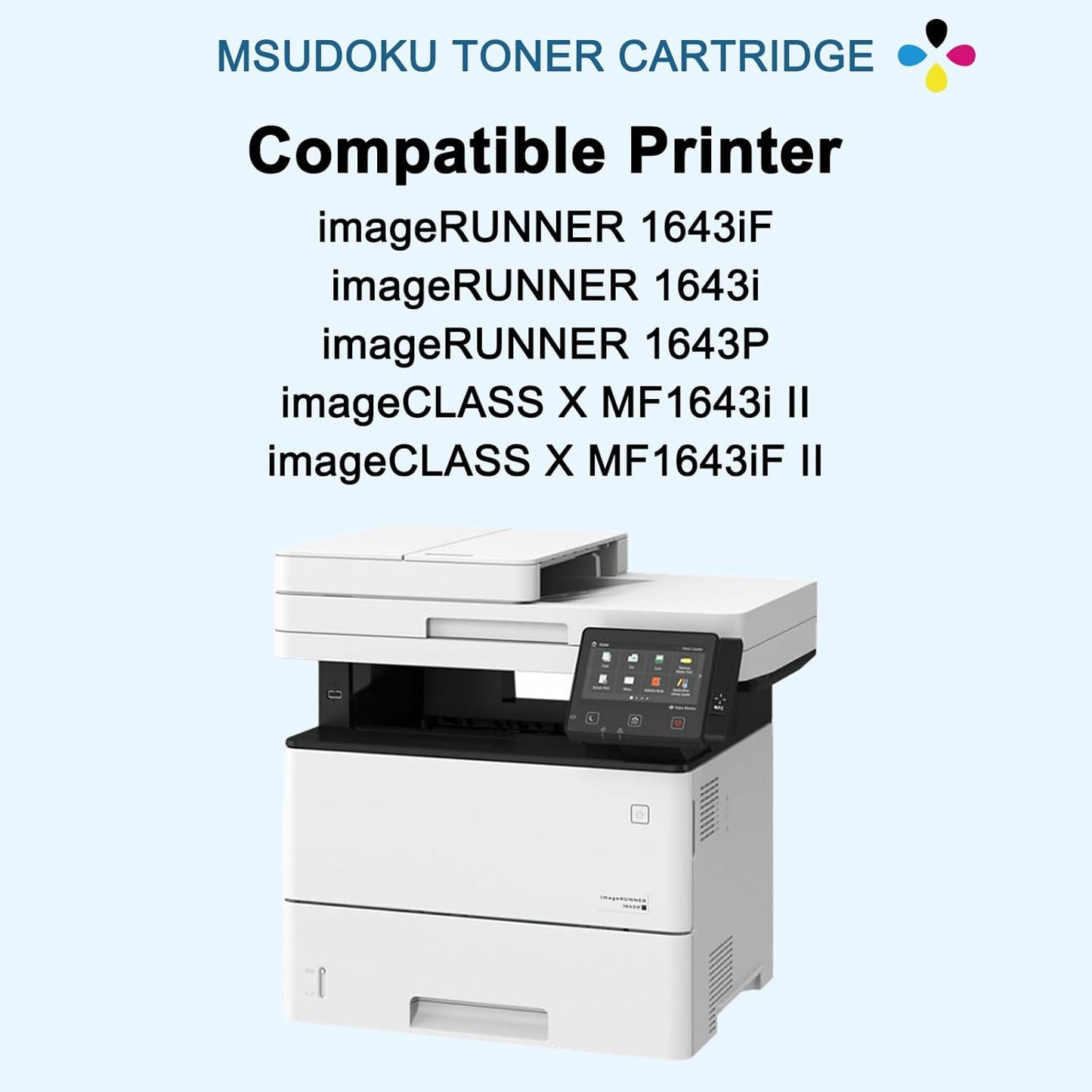 T06 T06L Black High Yield Toner Cartridge with New Chip (3526C001AA) Compatible with Canon imageRUNNER 1643 1643i 1643iF 1643P, imageCLASS X MF1643i II MF1643iF II Printer (1-Pack)