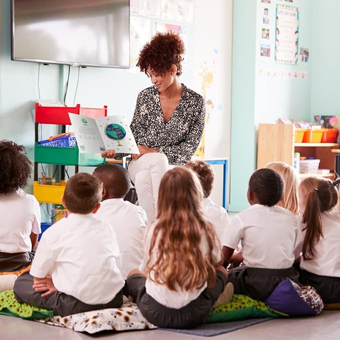 Tree-Free Greetings Teacher Appreciation Cards - Artful Designs - 1 Card + Matching Envelopes - Made in USA - 100% Recycled Paper - 5"x7" - Lighthearted, For Teacher, The World Needs (GO64418)