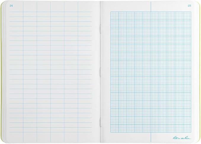 Rite in the Rain Weatherproof Stapled Notebook, 4.625" x 7", Yellow Cover, Metric Field Pattern, 3 Pack (No. 361FX)
