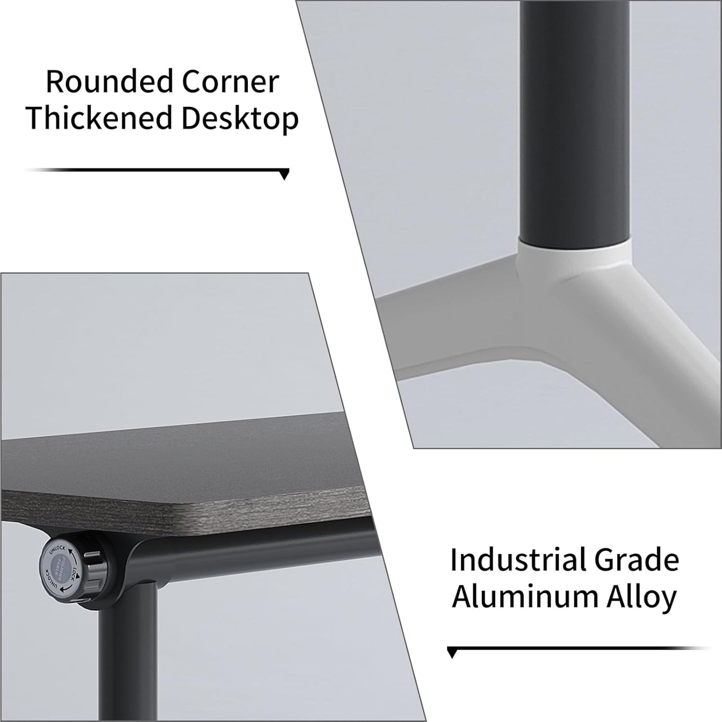 Conference Room Table with Flip-Top Design for Dynamic Meetings, Business Table Computer Desk with Heavy-Duty Frame,Foldable Seminar Meeting Tables for Home Office (4, B, 47.2IN)