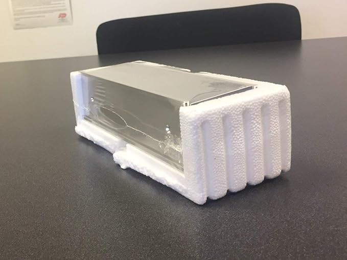 The Original Over the Cube - Quality Aluminum, Changeable Cubicle Nameplate Holder, Satin Silver Base, and Matte Black Name Plate Holder, (2.25" Cubicle Wall Depth) - Made in The USA