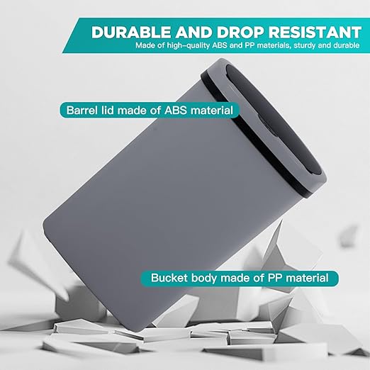 PayLessHere 13 Gallon Trash Can Kitchen Trash Can Automatic Garbage Can with Lid Touch Free High-Capacity Motion Sensor for Kitchen Bedroom Bathroom Office Wateproof Trash Bin (1, Gray)