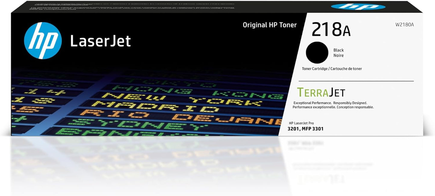 HP 218A Black Toner Cartridge | Works with Color Laserjet Pro 3201, MFP 3301 Series | W2180A