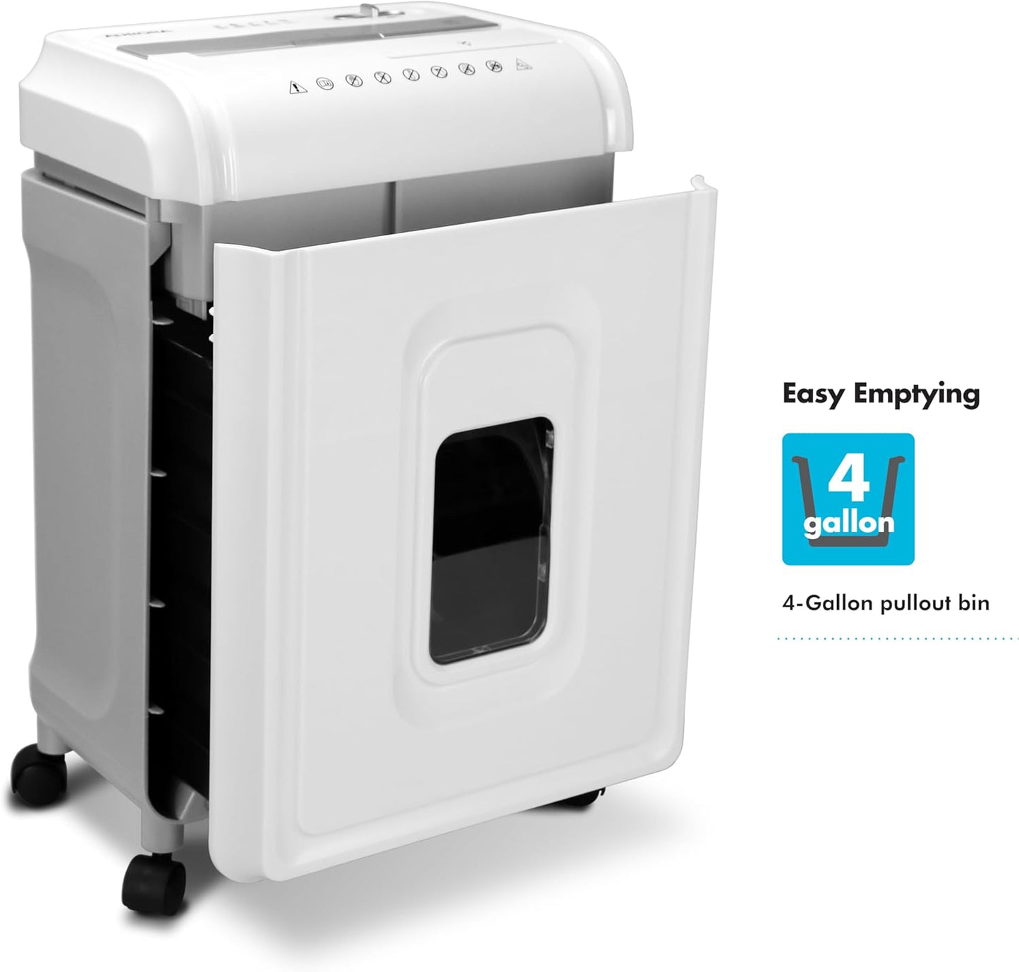 Aurora Anti-Jam 12-Sheet Cross-Cut Paper/CD and Credit Card Shredder with 4 Gallon Pullout Basket/Security Level P-4