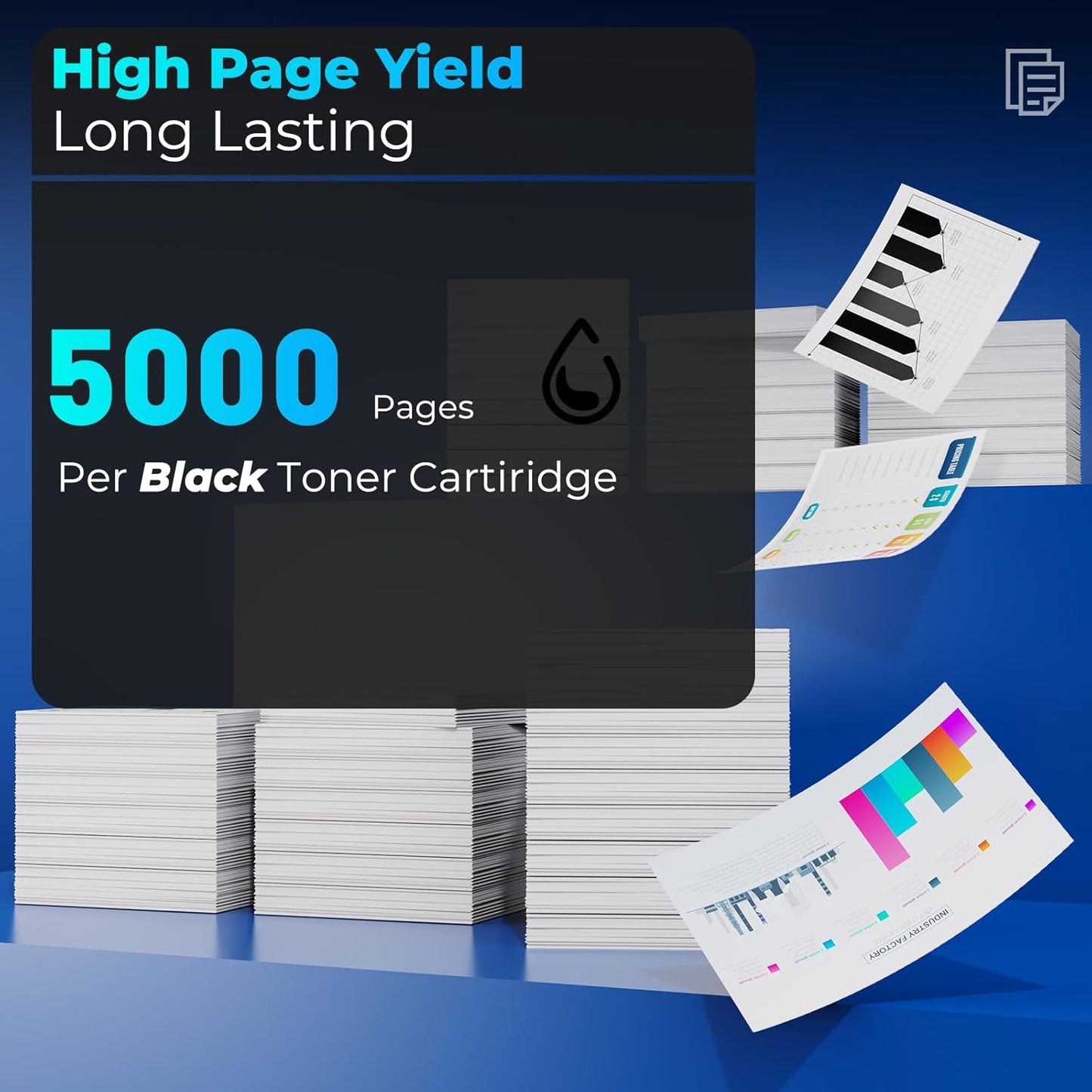 89A Black Toner Cartridges Compatible for HP 89A CF289A 89X CF289X Toner Work for Laser Jet Enterprise M507dn, M507n, M507x, M507dng, MFP M528f, M528dn, M528c, M528z, M507 M528 Series, 2 Pack