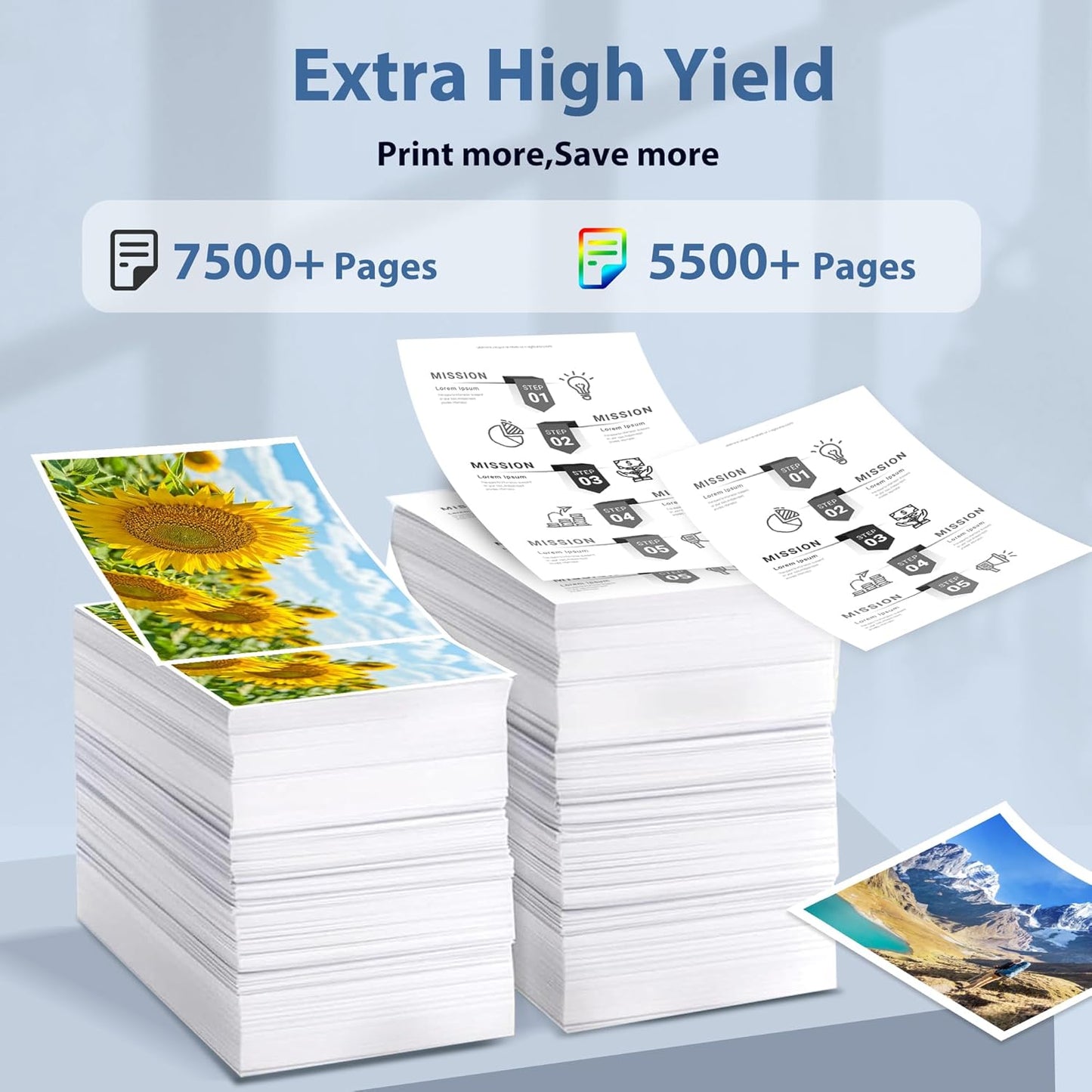 210X Toner Cartridges Compatible for 210X High Yield 210A Set for Color LaserJet Pro 4201dn 4201dne 4201dw 4201dwe MFP 4301dw 4301dwe 4301fdn 4301fdne 4301fdw 4301fdwe Printer(4 Pack, BK/Y/M/C)