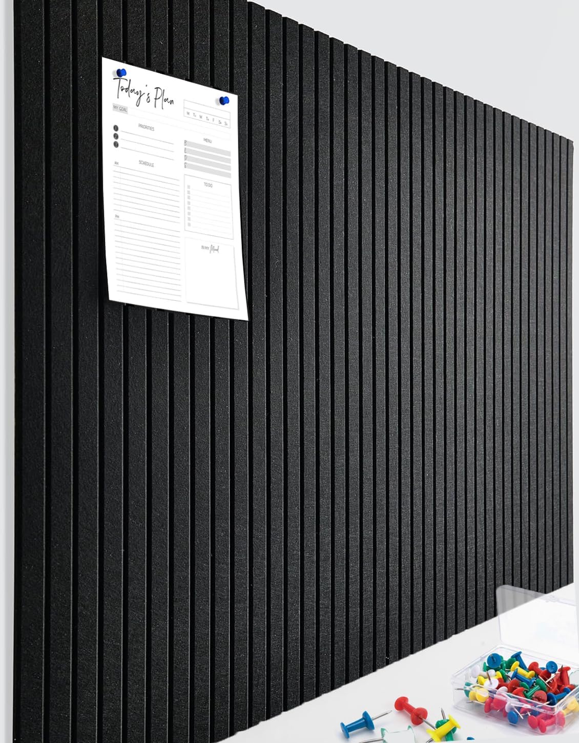 Cork Boards for Walls 48" x 36" Felt Board Alternative, 12 Pack Felt Wall Tiles Bulletin Board, Large Cork Board for Office Pin Board Tack Board Cork Boards