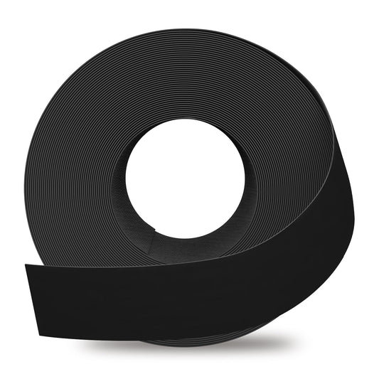 GSCIT Club Black Edge Banding, 1 1/2 Inch x 25ft Melamine With Hot Melt Adhesive Preglued Cabinet Flexible Black Veneer Edging