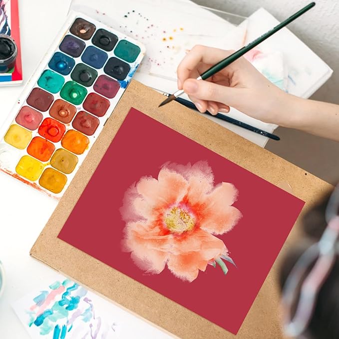 OcePor 50 Sheets Valentine's Day Red Cardstock Paper, Colored Printer Paper 8.5 x 11, Card Stock Thick Construction for Craft,Scrapbook，Office Printing, Invitations, Certificates，92 lb/250gsm