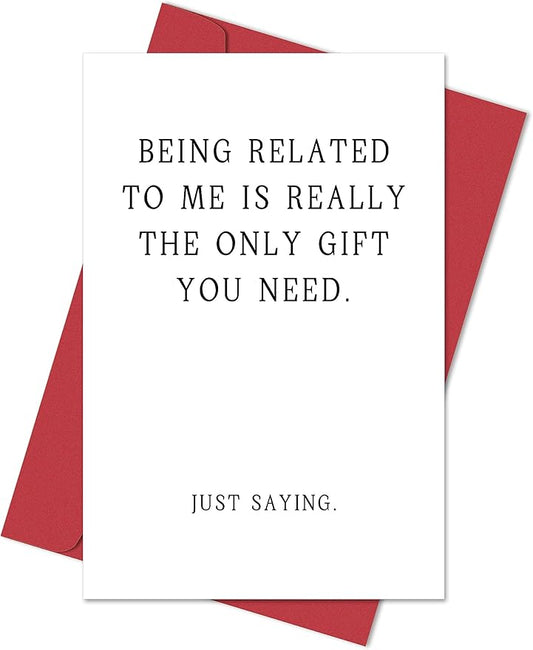 Heollaok Funny Birthday Card for Brother and Sister, Cute Joke Birthday Card for Cousin or Niece, Humor Happy Birthday Card for Family