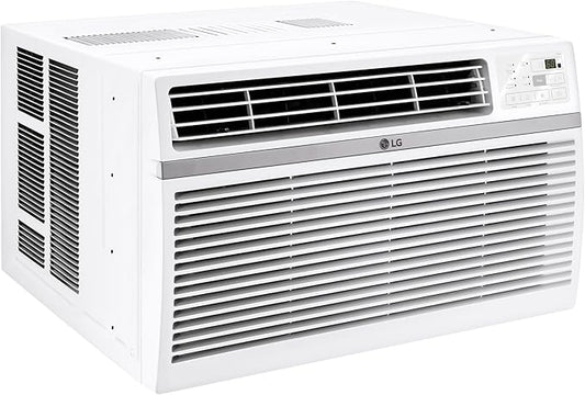 LG LW1024RD 10,000 Window Air Conditioner, 115V, 450 Sq.Ft. (18' x 25' Room Size), Quiet Operation, Electronic Control with Remote, 3 Cooling & Fan Speeds, Auto Restart, 10000 BTU, White
