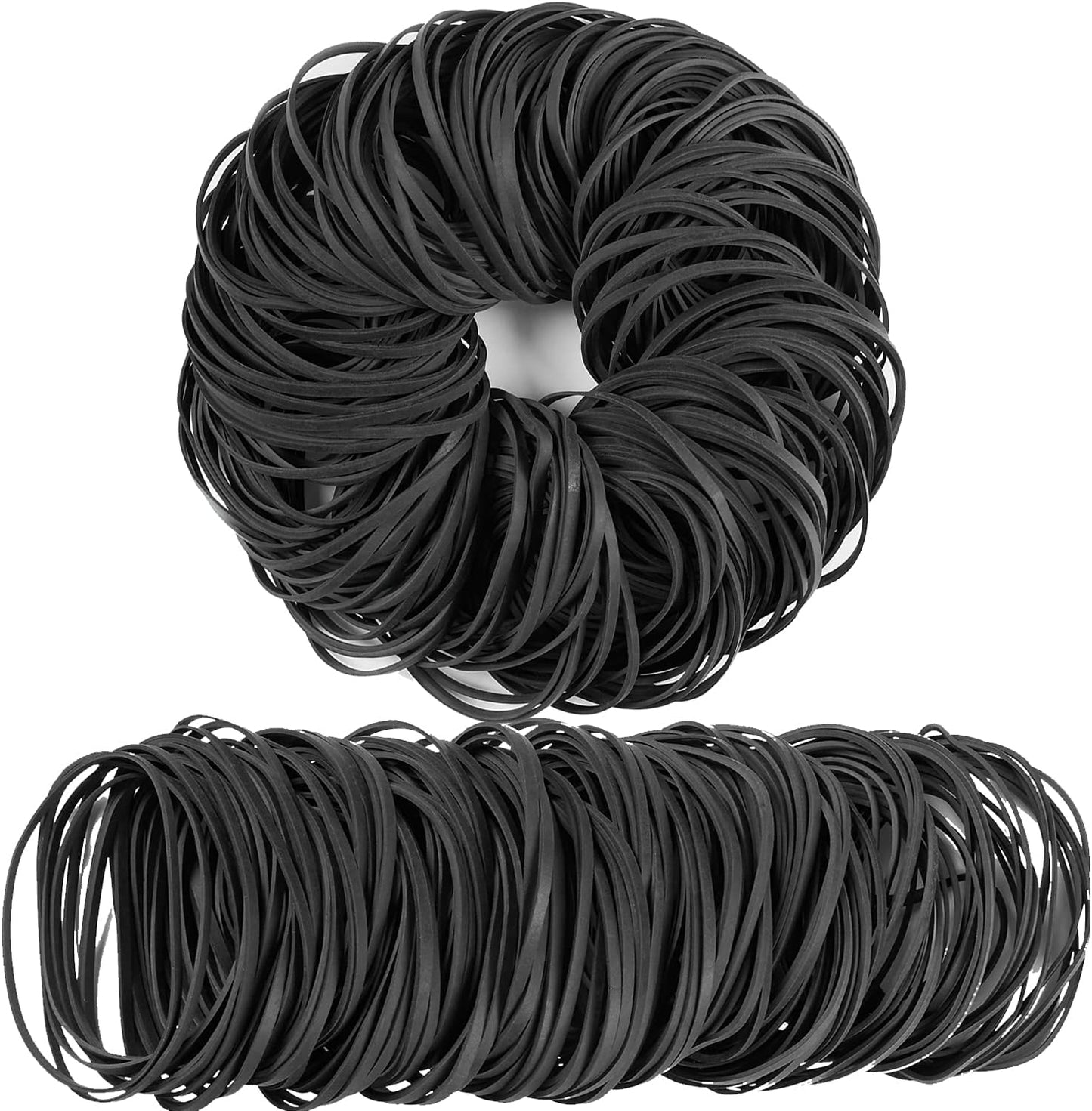 AMUU Black Tactical Rubber Bands Size 33 - 200 Pieces for Office Supply, Home, Money, File Folders - Strong Elastic Bands