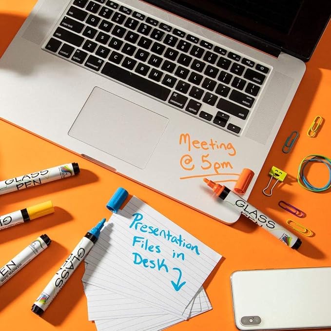 Glass Pen Window Marker: Liquid Chalk Pens for Glass, Whiteboard Markers with Washable Paint - Graduation, Car Windows, Mirror Pen, Storefront, Wedding, Party (3 Pens - Black & White - Jumbo Tip)