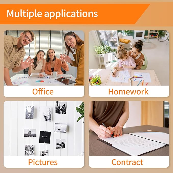 Thermal Printer Paper 8.5” x 11”, US Letter Thermal Papers, Continuous Thermal Printer Paper, Multipurpose Thermal Paper for Portable Thermal Printers,JADENS/Itari M08F Printers,200 Sheet.