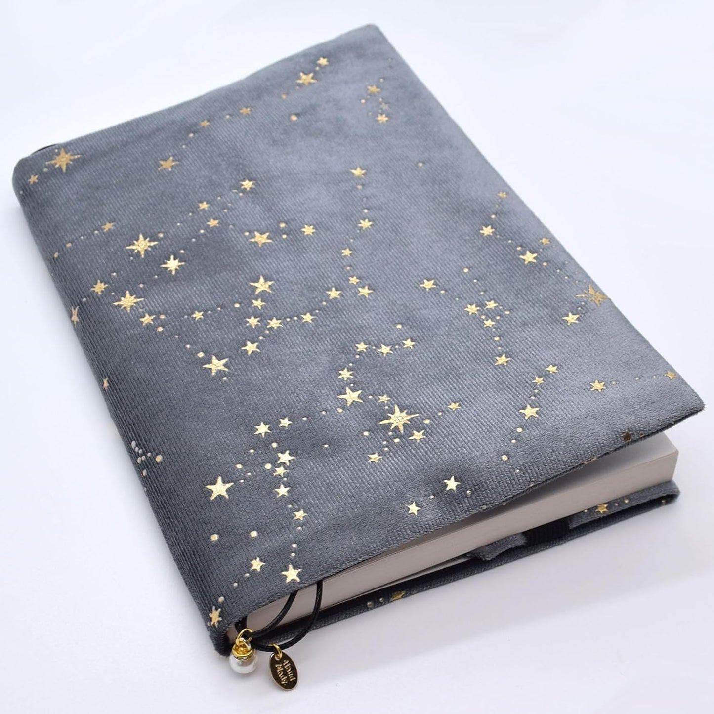 BLBMH A5 Book Covers for Paperbacks Book Cover for Privacy Fit for 5.5x8.3 inch Adjustable Book Sleeve Cover for Women Over 15 Diary Softcover Protector for Notebook - Velvet Grey