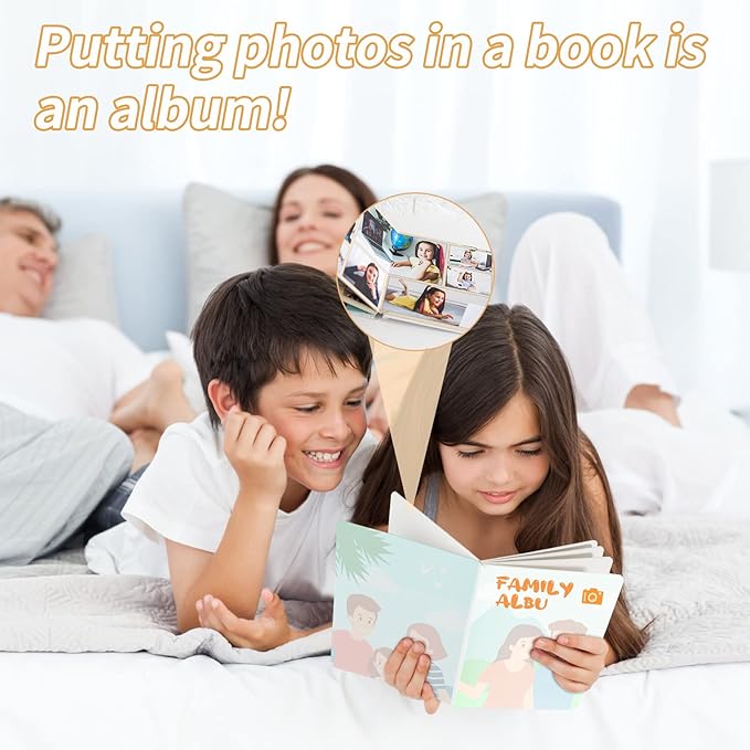 Gueevin 4 Pcs Hardcover Blank Board Book for Kids Chunky Thick Pages Book for Students Adults Sketching Drawing Writing School Office (8 x 11 Inch)