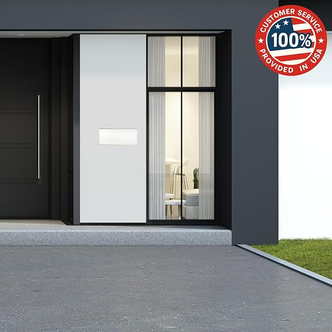 Through-The-Wall Drop Box with Rainproof Cover | Heavy Duty Through Wall Mailbox with 10-Inch Adjustable Chute | Rainproof Locking Drop Safe for Mail, Rent, Checks, Cash, and Keys, Black